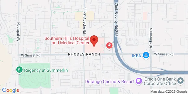 Map of 9280 W Sunset Rd Ste 306 Las Vegas, NV 89148
