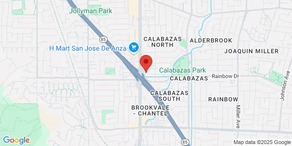 Map of 7225 Rainbow Dr West Valley Center San Jose, CA 95129