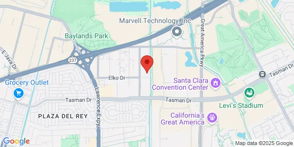 Map of 1257 Elko Dr Sunnyvale, CA 94089