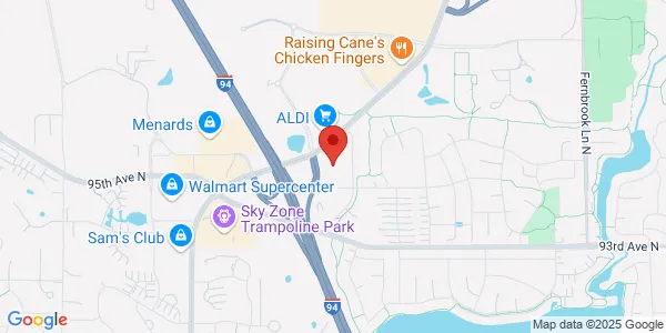 Map of 9555 Upland Ln N Maple Grove, MN 55369