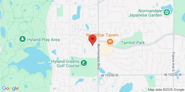 Map of 5320 Hyland Greens Dr Bloomington, MN 55437
