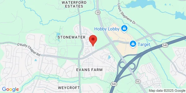 Map of 7250 O'Kelly Chapel Rd Ste 200 Cary, NC 27519