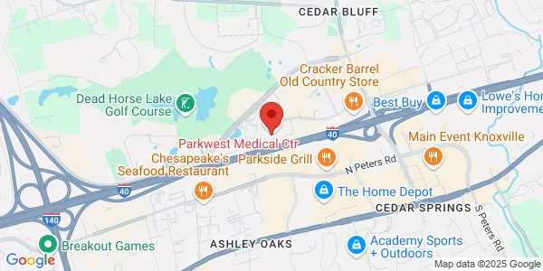 Map of 9352 Park W Blvd Knoxville, TN 37923