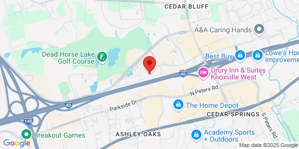 Map of 9352 Park W Blvd Knoxville, TN 37923