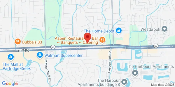 Map of 19991 Hall Rd Ste 105 Macomb, MI 48044