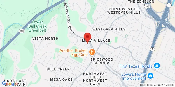 Map of 4501 Spicewood Springs Rd Ste 1033 Austin, TX 78759