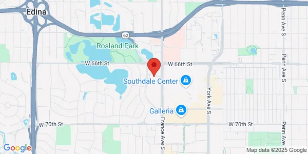 Map of 6600 France Ave S Ste 410 Edina, MN 55435