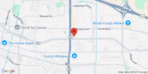 Map of 333 Cobalt Way Ste 107 Sunnyvale, CA 94085