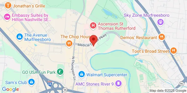 Map of 1747 Medical Ctr Pkwy Ste 220 Gateway Plaza II Murfreesboro, TN 37129