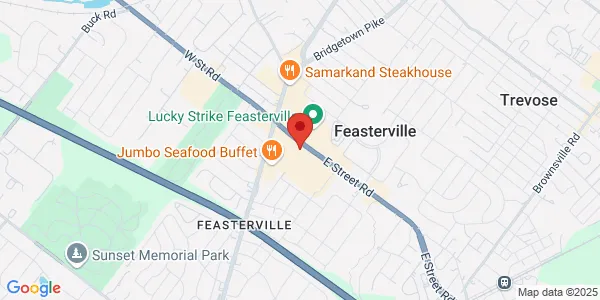 Map of 75 E Street Rd Feasterville-Trevose, PA 19053