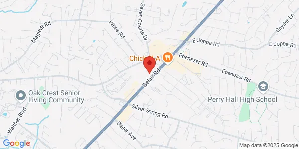 Map of 8830 Belair Rd Baltimore, MD 21236