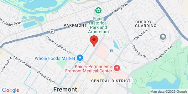 Map of 1999 Mowry Ave Ste E Fremont, CA 94538