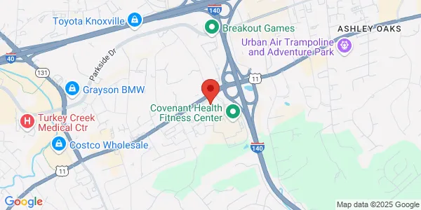 Map of 101 Fort Sanders West Blvd Knoxville, TN 37922