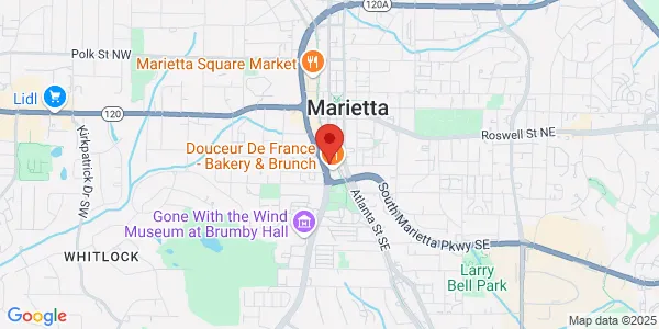Map of 191 S Marietta Pkwy SW Marietta, GA 30064