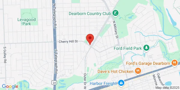Map of 23100 Cherry Hill St Unit 3 Dearborn, MI 48124