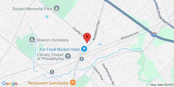Map of 15200 Bustleton Ave Philadelphia, PA 19116