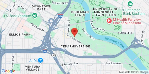 Map of 425 20th Ave S Minneapolis, MN 55454