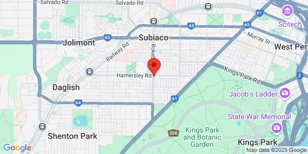 Map of 127 Hamersley Rd Subiaco Western Australia 6008 Australia
