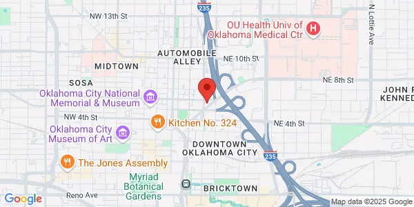 Map of 111 Harrison Ave Ste 104 Oklahoma City, OK 73104