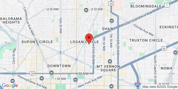 Map of 1416 12th St NW Washington, DC 20005