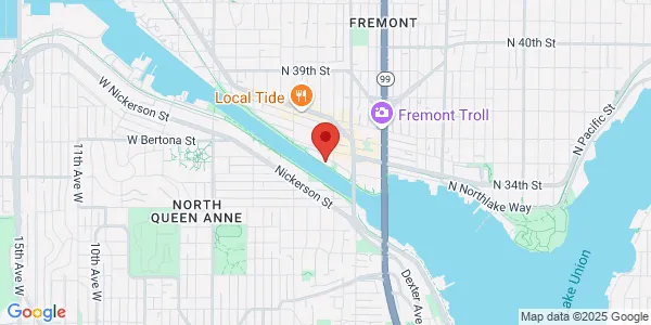 Map of 551 N 34th St Seattle, WA 98103