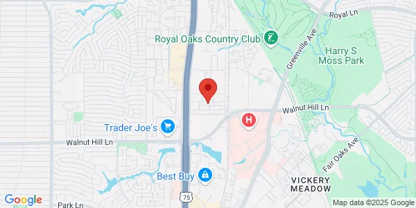 Map of 5454 La Sierra Dr Ste 203 Dallas, TX 75231