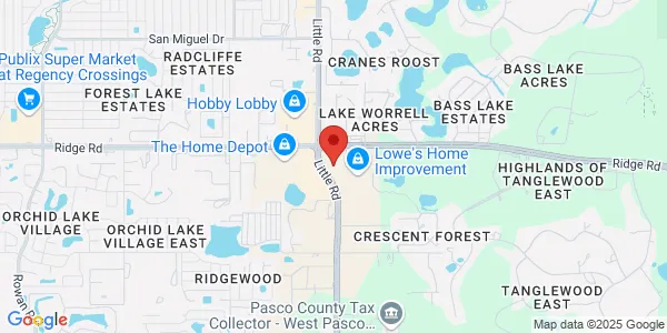 Map of 8350 Little Rd New Port Richey, FL 34654