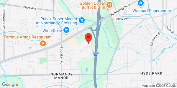 Map of 1584 Normandy Village Pkwy Ste 35 Jacksonville, FL 32221