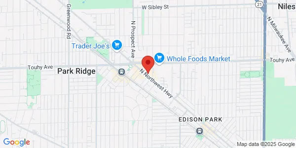 Map of 123 S NW Hwy Park Ridge, IL 60068
