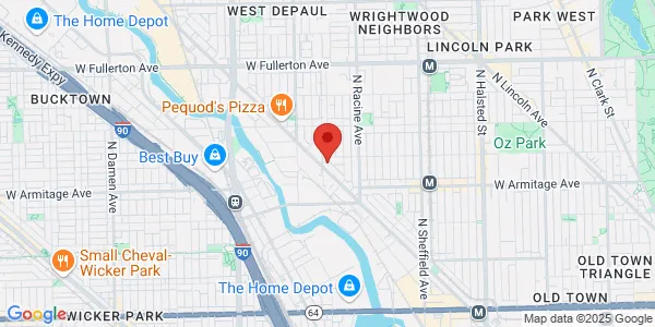 Map of 2077 N Clybourn Ave Chicago, IL 60614