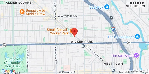 Map of 1702 N Milwaukee Ave Chicago, IL 60647
