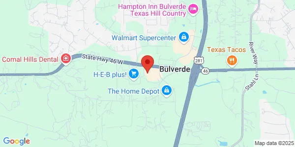 Map of 20475 Hwy 46 Ste 100 Spring Branch, TX 78070