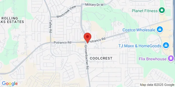 Map of 12314 Potranco Rd Ste 102 San Antonio, TX 78253