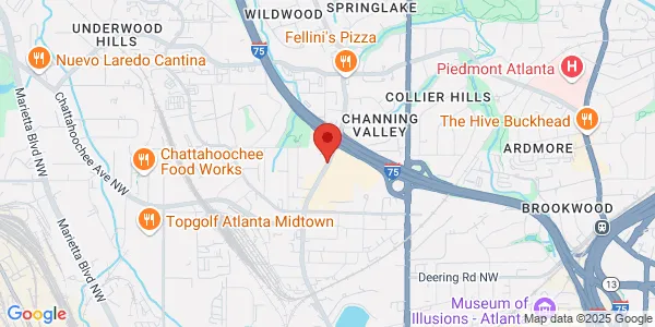 Map of 1800 Howell Mill Rd NW Ste 800 Atlanta, GA 30318