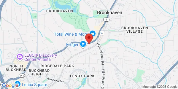 Map of 3925 Peachtree Rd NE Ste 350 Brookhaven, GA 30319