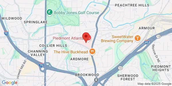 Map of 35 Collier Rd NW Ste 775 Atlanta, GA 30309