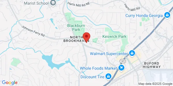 Map of 2154 Johnson Ferry Rd NE Atlanta, GA 30319