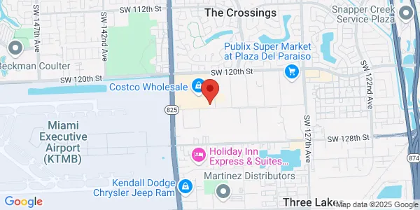 Map of 13335 SW 124th St Ste 204 Miami, FL 33186