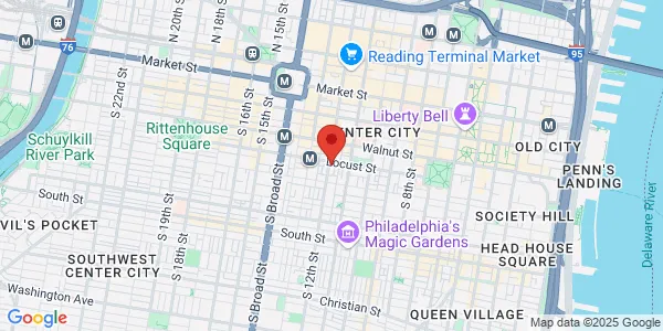 Map of 1144 Locust St Philadelphia, PA 19107