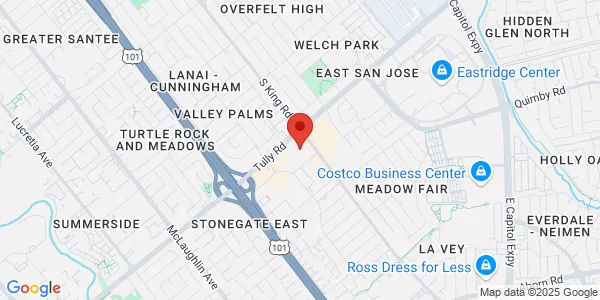Map of 1694 Tully Rd Suite A San Jose, CA 95122