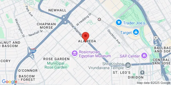 Map of 1691 The Alameda San Jose, CA 95126