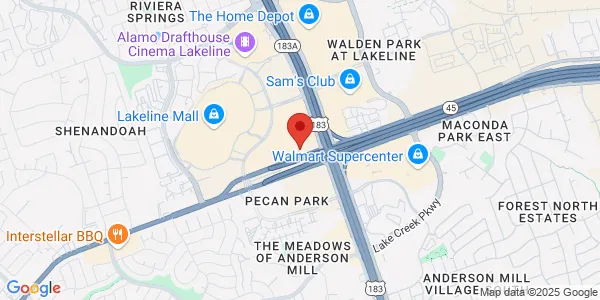 Map of 13000 Ranch Rd 620 N Ste 101 Cedar Park, TX 78613