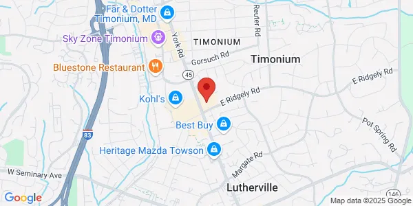 Map of 1803 York Rd Timonium, MD 21093