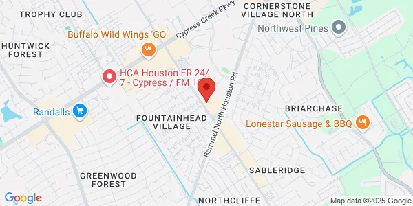 Map of 13480 Veterans Memorial Dr Ste R1 Houston, TX 77014