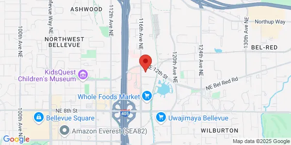 Map of 1310 116th Ave NE Ste B Bellevue, WA 98004