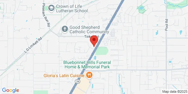 Map of 6114 Colleyville Blvd Colleyville, TX 76034