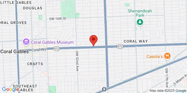 Map of 2975 Coral Way Miami, FL 33145