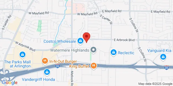 Map of 400 W Arbrook Blvd Ste 320 Arlington, TX 76014