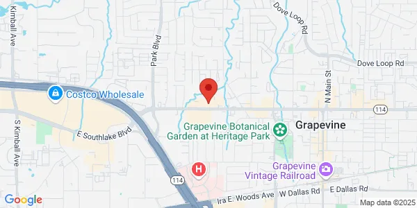 Map of 1600 W NW Hwy Ste 1000 Grapevine, TX 76051