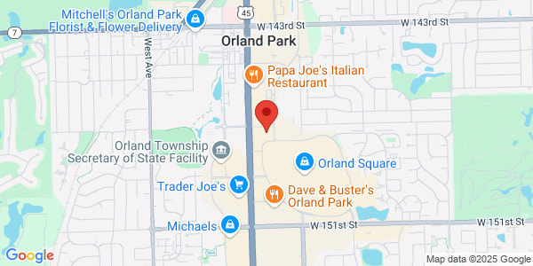 Map of 10 Orland Square Dr Orland Park, IL 60462